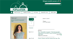 Desktop Screenshot of journal-population.com
